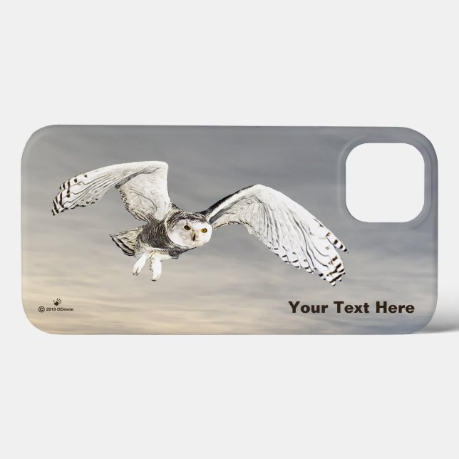 Coques Case-Mate iPhone Chouette des neiges (Verso (horizontal))