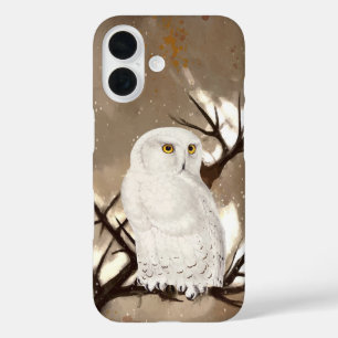 Coque Pour iPhone 16 Chouette des neiges