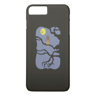 Coque iPhone 7 Plus Chouette d'Halloween éffrayante