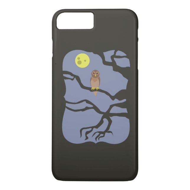 Coques Case-Mate iPhone Chouette d'Halloween éffrayante (Dos)