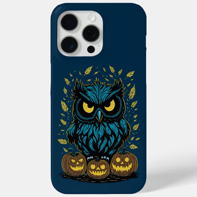 Coques Case-Mate iPhone Chouette drôle d'Halloween (Verso)
