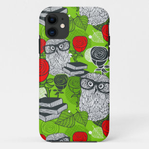 Case-Mate iPhone Case Chouette en roses rouges
