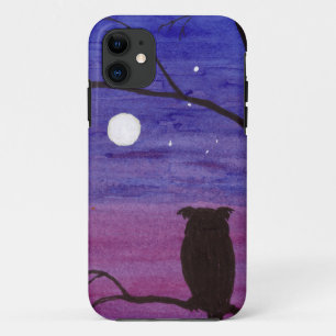 Coques Pour iPhone Chouette et Pleine lune