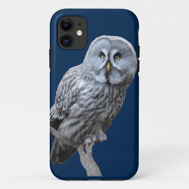 Coques Case-Mate iPhone Chouette grise (Dos)