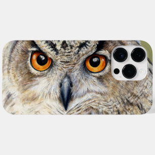 Coque Pour Pour iPhone 14 Pro Max Chouette hulotte eurasienne aquarelle d'art fin