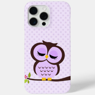 Coque Case-Mate iPhone Chouette mignonne pourpre