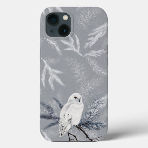 Case-Mate iPhone Case Chouette neigeuse sur pin d'hiver