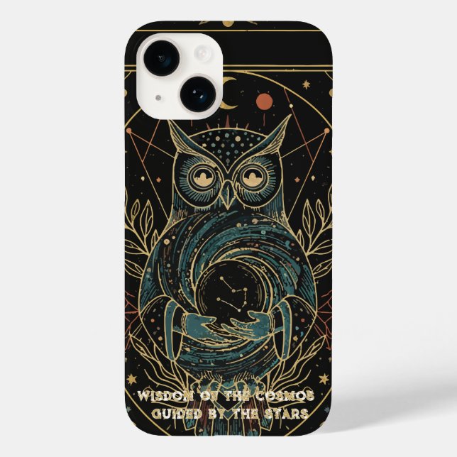 Coques Case-Mate iPhone Chouette Oracle Cosmique • Céleste Mystique  (Verso)