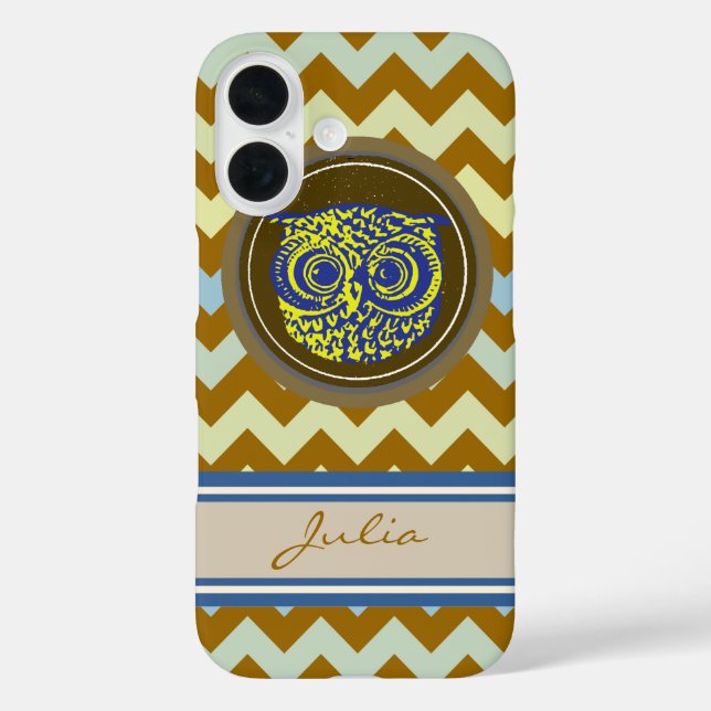 Coques Case-Mate iPhone Chouette personnalisée avec Chevron (Verso)