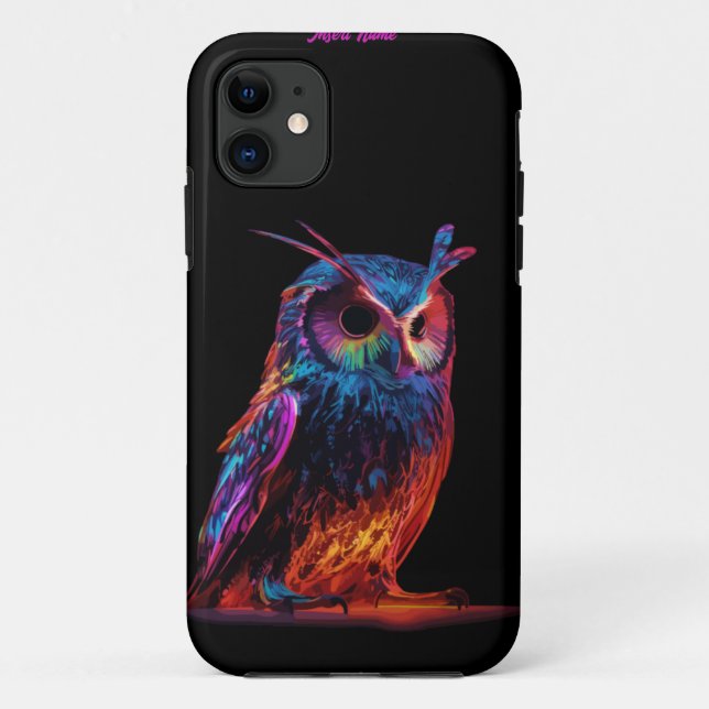 Coques Case-Mate iPhone Chouette rayonnante (Dos)