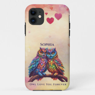 Case-Mate iPhone Case Chouettes colorées-Inséparables-Saint-Valentin