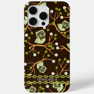 Coque Case-Mate iPhone Chouettes et fleurs motif