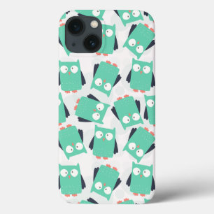 Case-Mate iPhone Case Chouettes lunaires turquoises