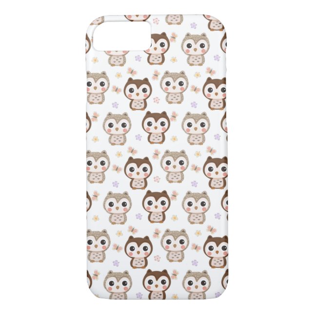 Coques Case-Mate iPhone Chouettes mignonnes (Dos)