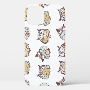 Case-Mate iPhone Case Chouettes mignonnes : motif vintage sans soudure.
