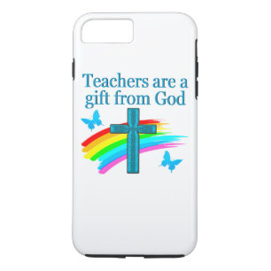 COQUE Case-Mate POUR iPhone CHRÉTIEN ENSEIGNANT CROIX ET BUTTERFLY DESIGN