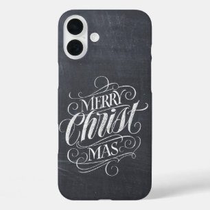 Coque Pour iPhone 16 Plus Christian Joyeux Noël Chalkboard Calligraphie C