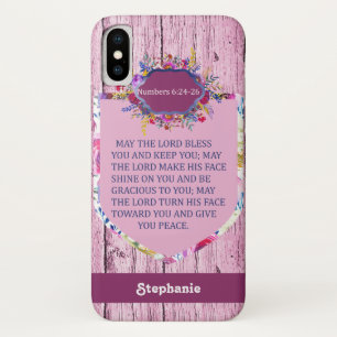 Case-Mate iPhone Case Christian La Bible Florale Rose Verse