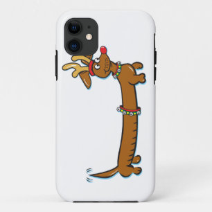 Coque iPhone 11 Christmas Dachshund