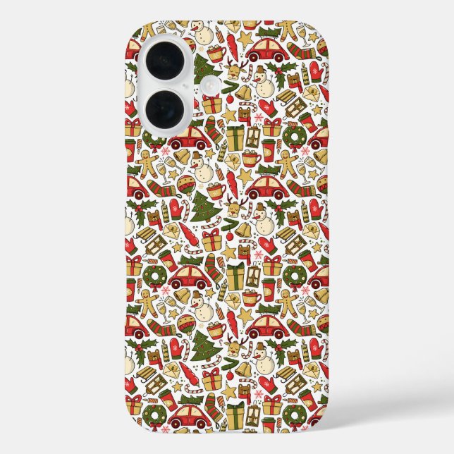 Coques Case-Mate iPhone Christmas Doodle iPhone / iPad case (Verso)