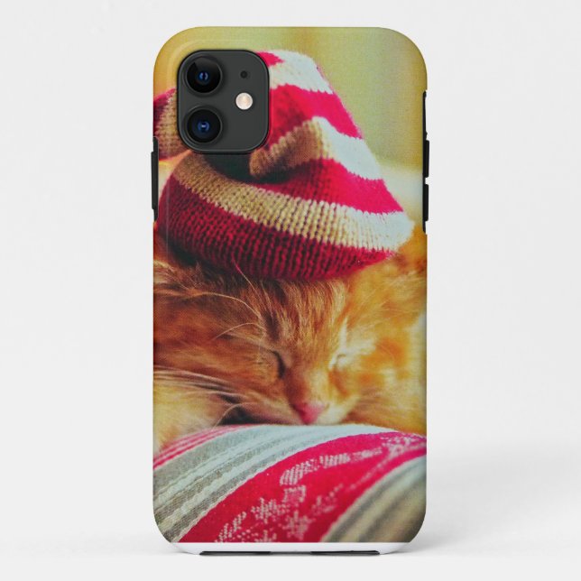 Coques Case-Mate iPhone Christmas Kitten (Dos)