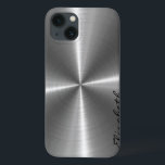 Etui iPhone Case-Mate Chrome acier inoxydable look métallique<br><div class="desc">Chrome en acier inoxydable look. Veuillez supprimer / modifier "Elizabeth" avant d'acheter. Le design est disponible sur d'autres produits.</div>