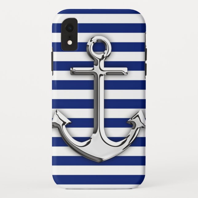 Coques Case-Mate iPhone Chrome Comme Ancre Graphique sur les rayures de ma (Dos)