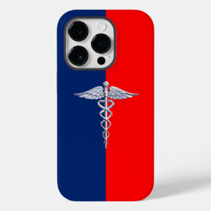 Coque Case-Mate iPhone Chrome Comme Caduceus Médicale Symbole Ligue