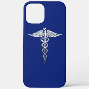 Case-Mate iPhone Case Chrome Comme Caduceus Symbole Médicale sur Décor B
