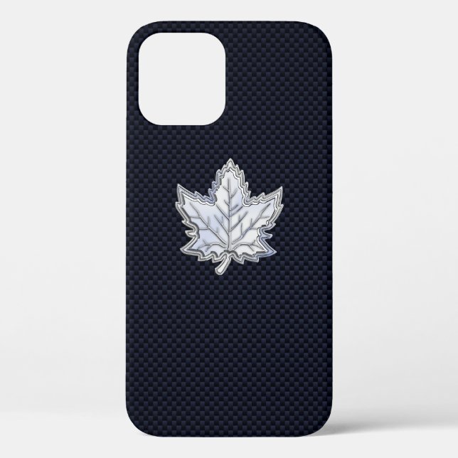 Coques Case-Mate iPhone Chrome comme feuille d'érable sur l'impression de  (Verso)