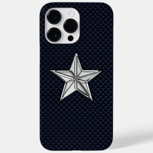 Coque Case-Mate iPhone Chrome Nautique Star sur l'impression de fibre de 