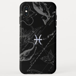 Coque Case-Mate Pour iPhone Chrome Style Pisces Zodiac Connexion Hevelius