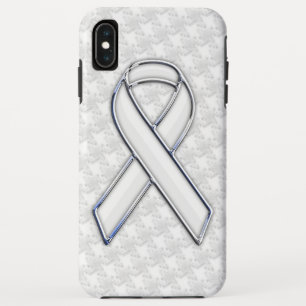 Coques Pour iPhone Chrome White Ribbon Sensibilisation sur Houndstoot