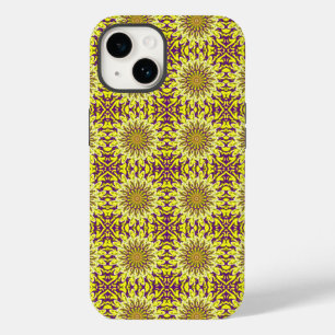 Coque Case-Mate iPhone Chrysanthème jaune Floral Purple Motif
