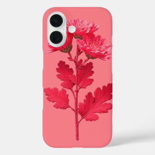 Coque Pour iPhone 16 Chrysanthème rose