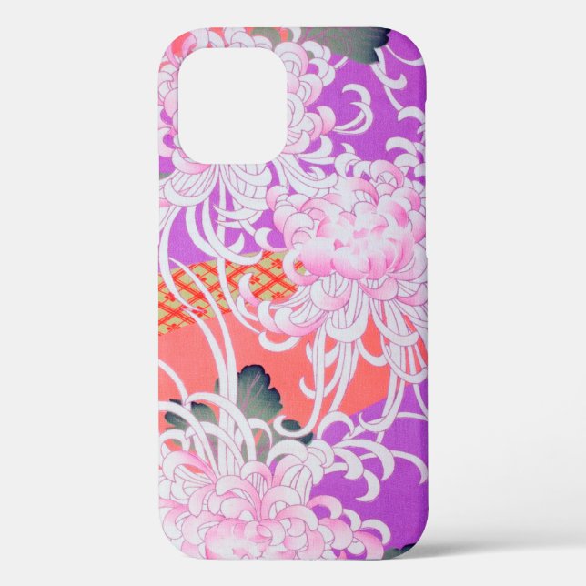 Coques Case-Mate iPhone Chrysanthemum, Design japonais (Verso)