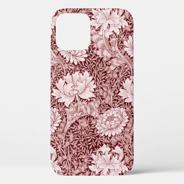Coques Case-Mate iPhone Chrysanthemum Maroon, William Morris (Verso)
