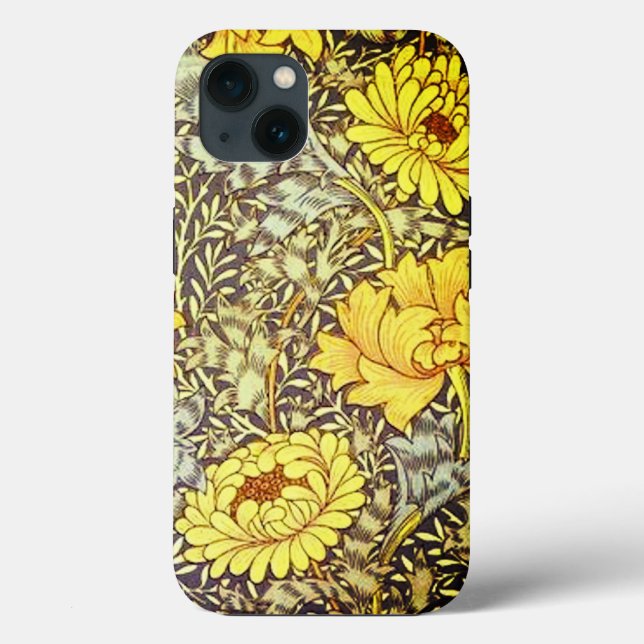 Coques Case-Mate iPhone chrysanthemum par William Morris Postcard (Verso)