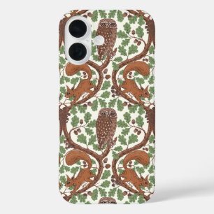 Coque Pour iPhone 16 Chuchotements sylvestres/Hiboux et écureuils dans