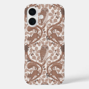 Coque Pour iPhone 16 Chuchotements sylvestres/Hiboux et écureuils dans 