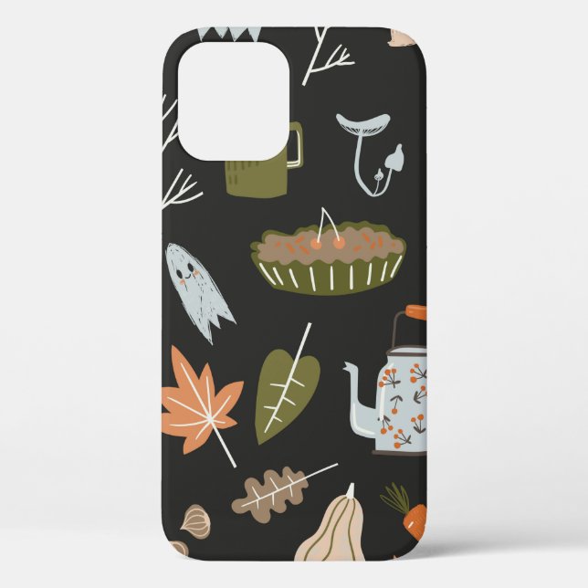 Coques Case-Mate iPhone Chute en motif sans couture avec des éléments de n (Verso)