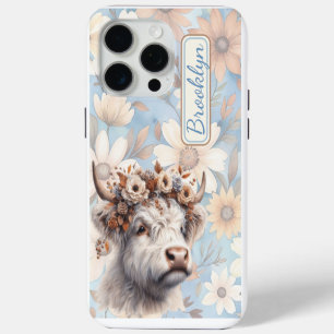 Coque Case-Mate iPhone Chute Florale Vache Highland