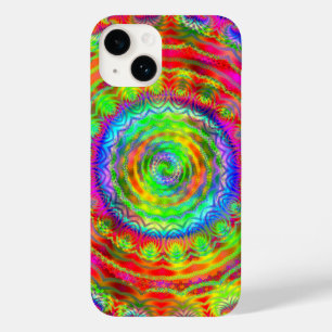 Coque Pour iPhone 14 Cible Tiedye