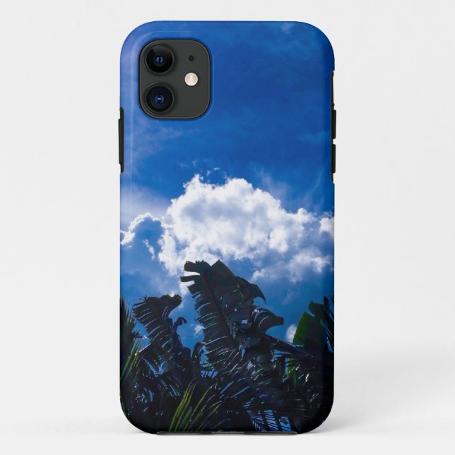 Coques Case-Mate iPhone Ciel bleu clair avec des nuages (Dos)