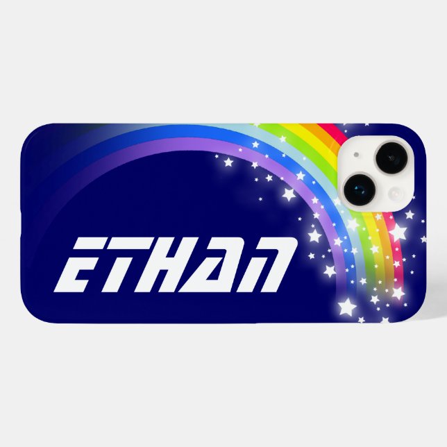 Coques Case-Mate iPhone Ciel bleu marine arc-en-ciel (Verso (horizontal))