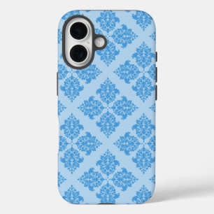 Coque Pour iPhone 16 Ciel bleu marocain Damas