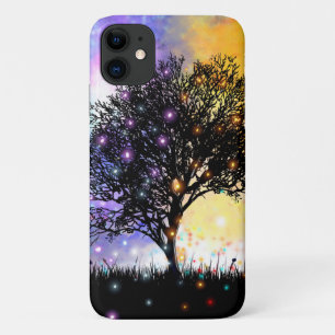 Case-Mate iPhone Case Ciel de lune de soleil Imaginaire avec silhouette 