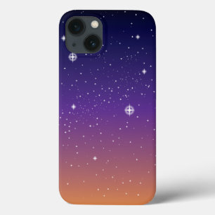 Case-Mate iPhone Case Ciel étoilé de coucher de soleil violet et or
