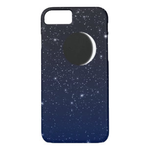 Etui iPhone Case-Mate Ciel étoilé et croissant de lune, bleu profond à
