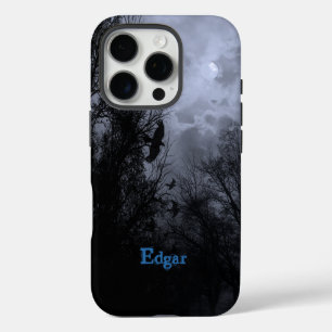 Coque iPhone 16 Pro Ciel Hanté Personnalisé avec Brume Bleue de Corbea